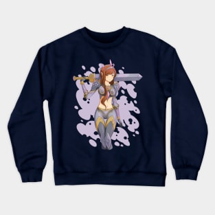 Anime Elf Warrior Girl Crewneck Sweatshirt